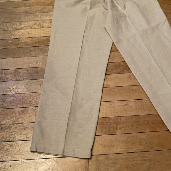 Liz Claiborne Lizsport Linen Blend Pants Women’s Size 14 Petite Beige Pleated - Picture 11 of 12